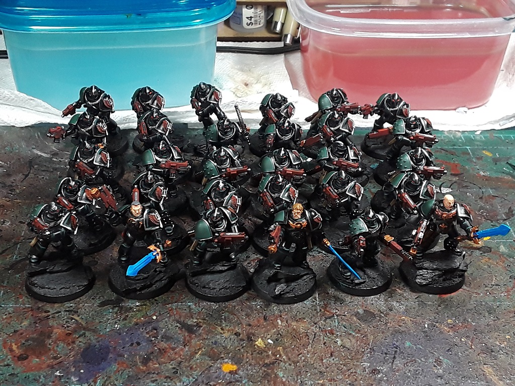 Heresy Era Dark Angels Tactical Squad Batch Painting Madness